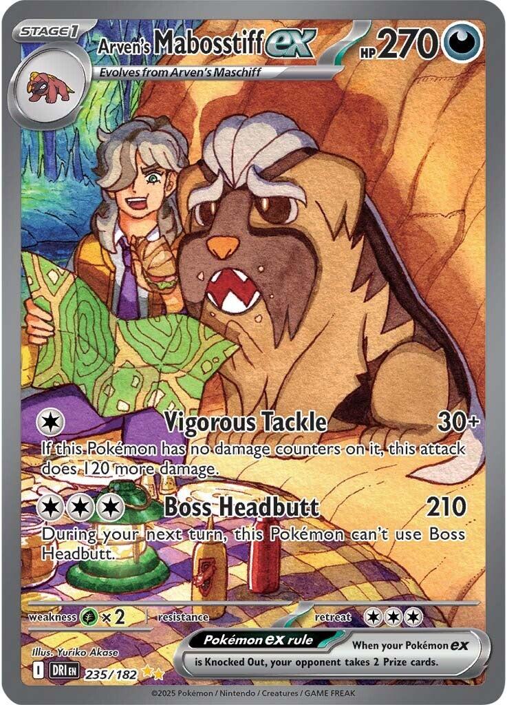 Arven's Mabosstiff ex (235/182) [Scarlet & Violet: Destined Rivals] | Gamers Paradise