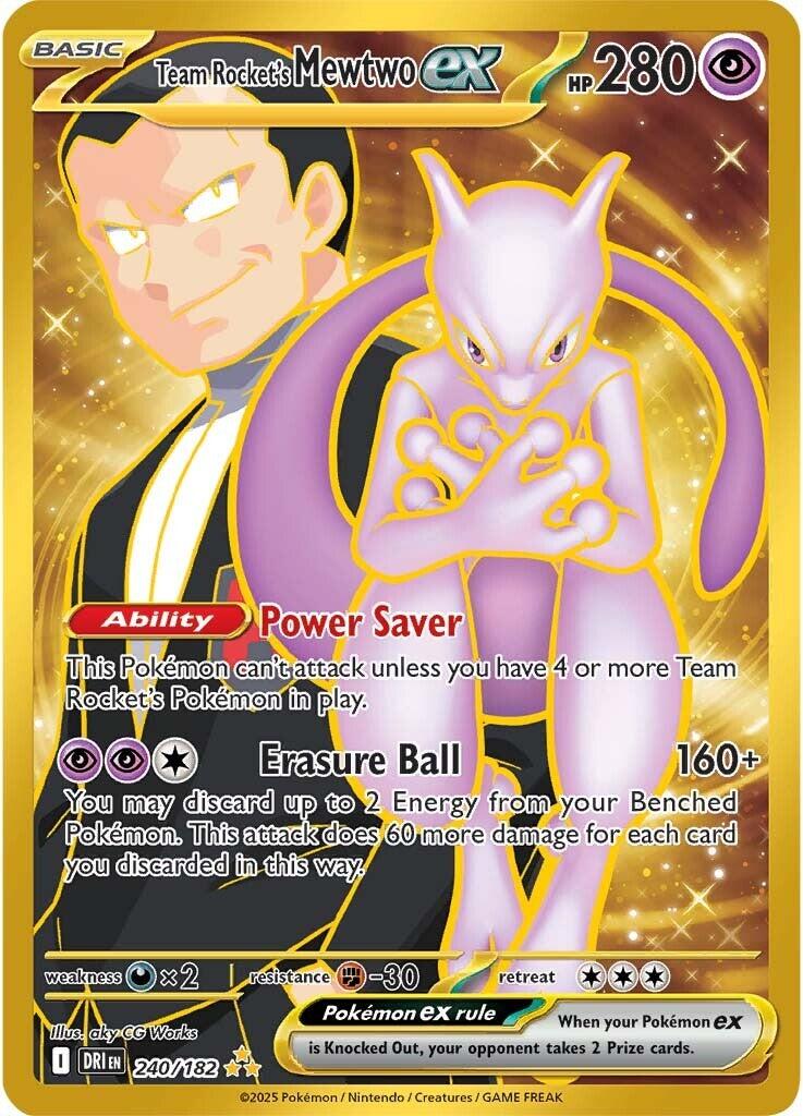 Team Rocket's Mewtwo ex (240/182) [Scarlet & Violet: Destined Rivals] | Gamers Paradise