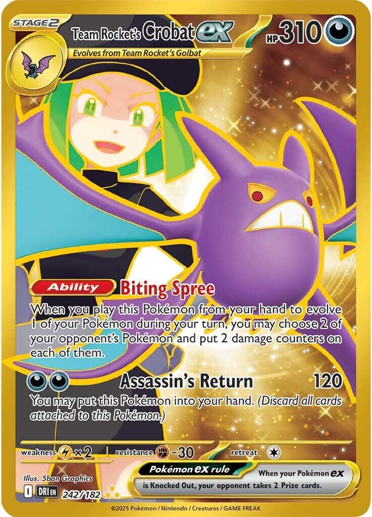 Team Rocket's Crobat ex (242/182) [Scarlet & Violet: Destined Rivals] | Gamers Paradise
