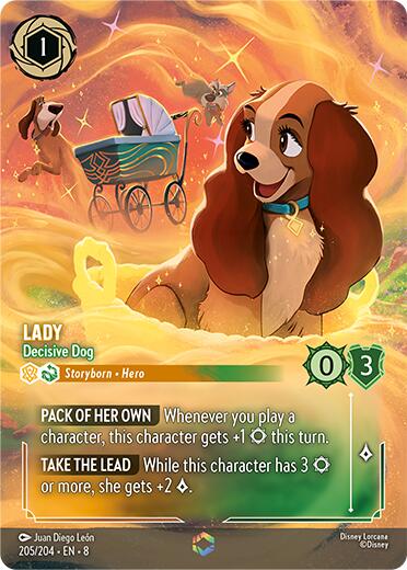 Lady - Decisive Dog (Enchanted) (205/204) [Reign of Jafar] | Gamers Paradise