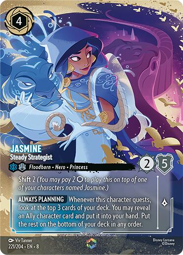 Jasmine - Steady Strategist (Enchanted) (221/204) [Reign of Jafar] | Gamers Paradise