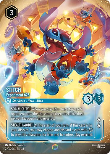Stitch - Experiment 626 (Enchanted) (220/204) [Reign of Jafar] | Gamers Paradise
