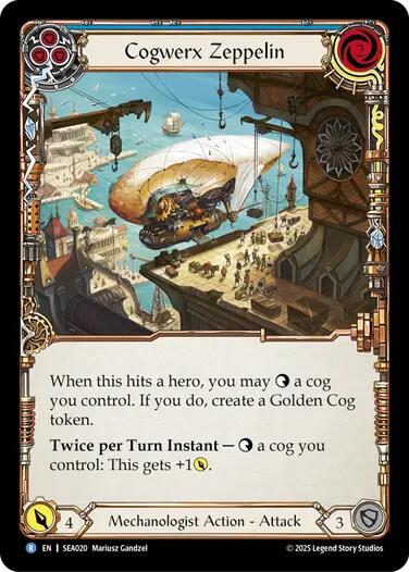 Cogwerx Zeppelin (Blue) [SEA020] (High Seas) | Gamers Paradise
