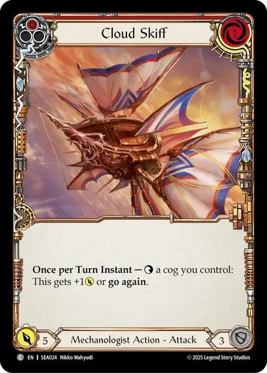 Cloud Skiff (Red) [SEA024] (High Seas)  Rainbow Foil | Gamers Paradise