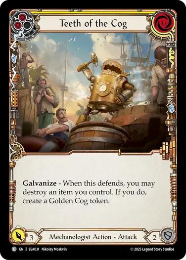 Teeth of the Cog (Yellow) [SEA031] (High Seas)  Rainbow Foil | Gamers Paradise