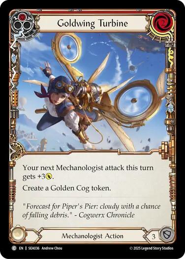 Goldwing Turbine (Red) [SEA036] (High Seas)  Rainbow Foil | Gamers Paradise