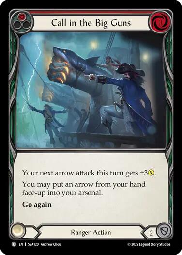 Call in the Big Guns (Red) [SEA120] (High Seas)  Rainbow Foil | Gamers Paradise