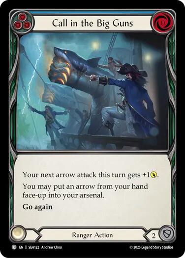 Call in the Big Guns (Blue) [SEA122] (High Seas)  Rainbow Foil | Gamers Paradise