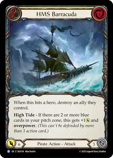 HMS Barracuda [SEA134] (High Seas)  Rainbow Foil | Gamers Paradise