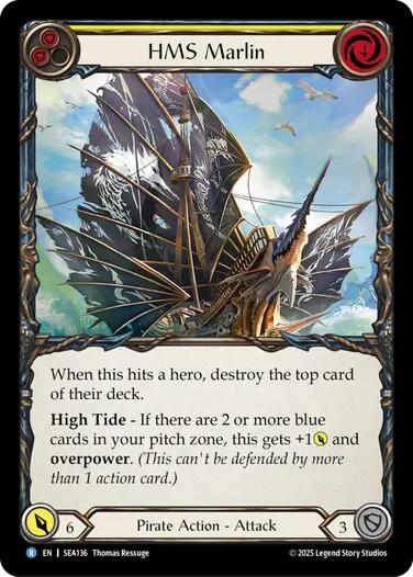HMS Marlin [SEA136] (High Seas)  Rainbow Foil | Gamers Paradise