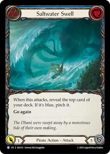 Saltwater Swell (Blue) [SEA143] (High Seas)  Rainbow Foil | Gamers Paradise