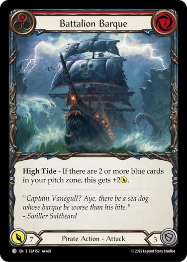 Battalion Barque (Red) [SEA152] (High Seas) | Gamers Paradise