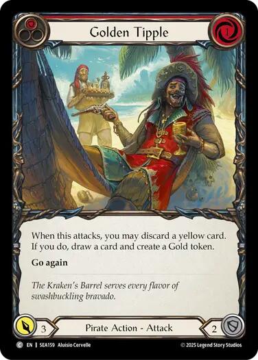 Golden Tipple (Red) [SEA159] (High Seas)  Rainbow Foil | Gamers Paradise