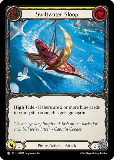 Swiftwater Sloop (Yellow) [SEA167] (High Seas)  Rainbow Foil | Gamers Paradise