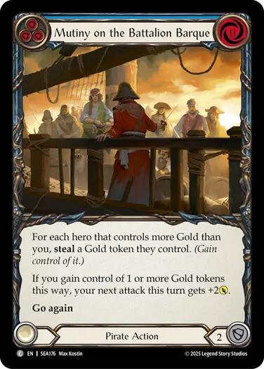 Mutiny on the Battalion Barque [SEA176] (High Seas)  Rainbow Foil | Gamers Paradise