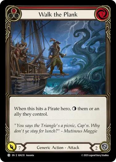 Walk the Plank (Red) [SEA235] (High Seas)  Rainbow Foil | Gamers Paradise