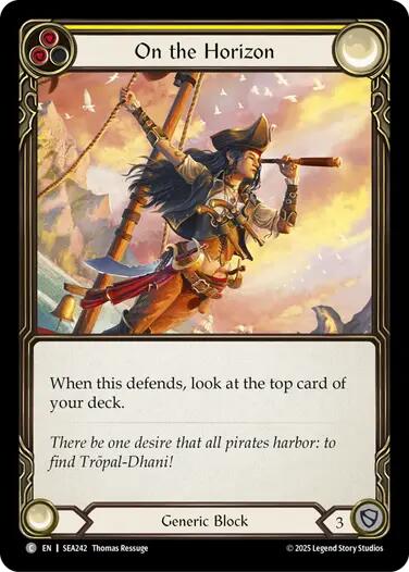 On the Horizon (Yellow) [SEA242] (High Seas)  Rainbow Foil | Gamers Paradise