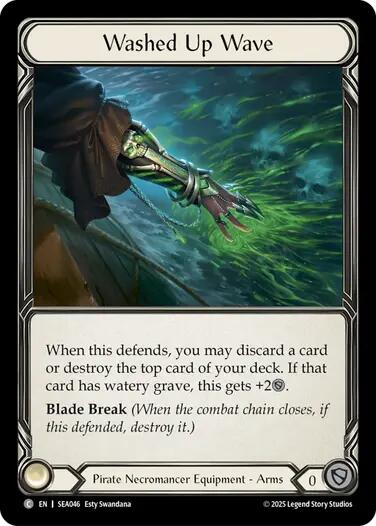 Washed Up Wave (Treasure) [SEA046] (High Seas)  Cold Foil | Gamers Paradise