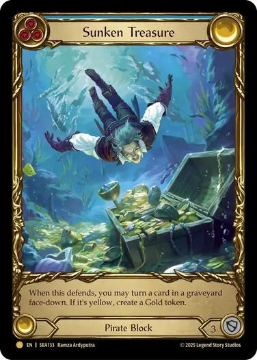 Sunken Treasure [SEA133] (High Seas)  Cold Foil | Gamers Paradise