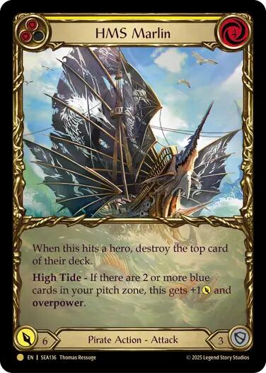 HMS Marlin (Treasure) [SEA136] (High Seas)  Cold Foil | Gamers Paradise
