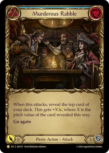 Murderous Rabble (Treasure) [SEA137] (High Seas)  Cold Foil | Gamers Paradise