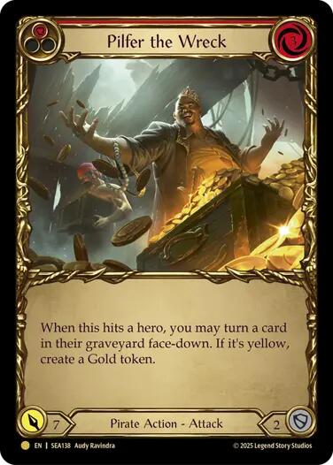 Pilfer the Wreck (Red) (Treasure) [SEA138] (High Seas)  Cold Foil | Gamers Paradise