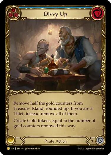 Divvy Up (Treasure) [SEA144] (High Seas)  Cold Foil | Gamers Paradise