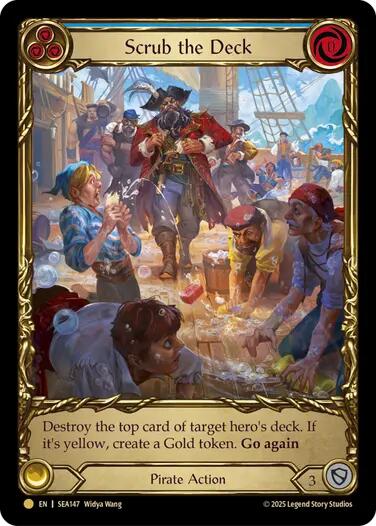 Scrub the Deck (Treasure) [SEA147] (High Seas)  Cold Foil | Gamers Paradise