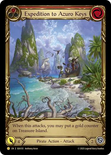 Expedition to Azuro Keys (Treasure) [SEA155] (High Seas)  Cold Foil | Gamers Paradise