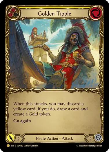 Golden Tipple (Yellow) (Treasure) [SEA160] (High Seas)  Cold Foil | Gamers Paradise