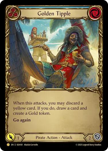Golden Tipple (Blue) (Treasure) [SEA161] (High Seas)  Cold Foil | Gamers Paradise