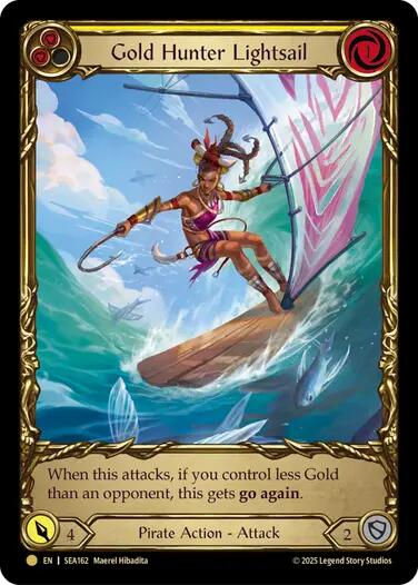 Gold Hunter Lightsail (Treasure) [SEA162] (High Seas)  Cold Foil | Gamers Paradise