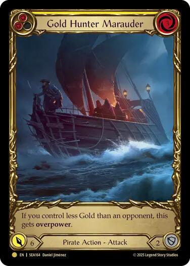 Gold Hunter Marauder (Treasure) [SEA164] (High Seas)  Cold Foil | Gamers Paradise