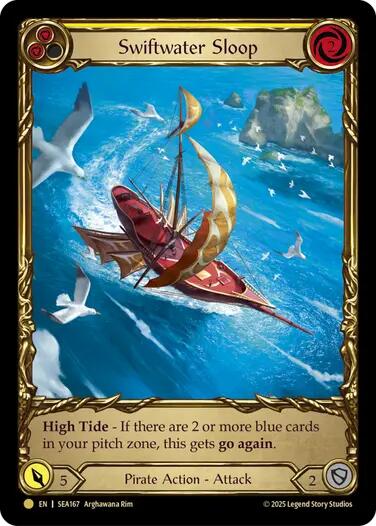 Swiftwater Sloop (Yellow) (Treasure) [SEA167] (High Seas)  Cold Foil | Gamers Paradise