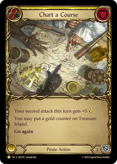 Chart a Course (Yellow) (Treasure) [SEA174] (High Seas)  Cold Foil | Gamers Paradise