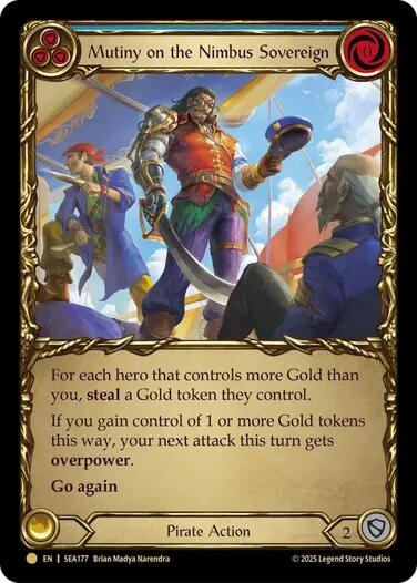 Mutiny on the Nimbus Sovereign (Treasure) [SEA177] (High Seas)  Cold Foil | Gamers Paradise