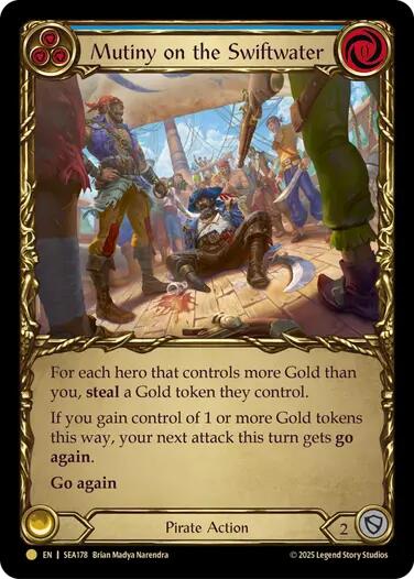 Mutiny on the Swiftwater (Treasure) [SEA178] (High Seas)  Cold Foil | Gamers Paradise