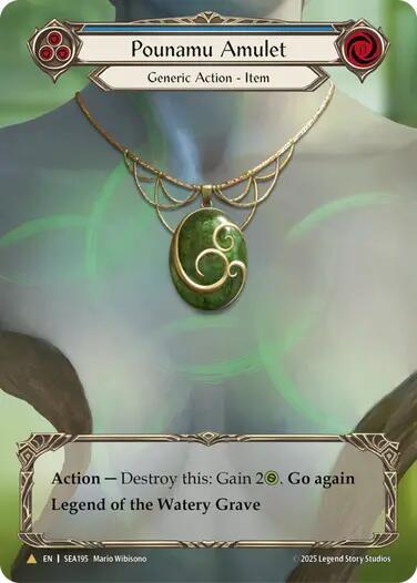 Pounamu Amulet (Treasure) [SEA195] (High Seas)  Cold Foil | Gamers Paradise