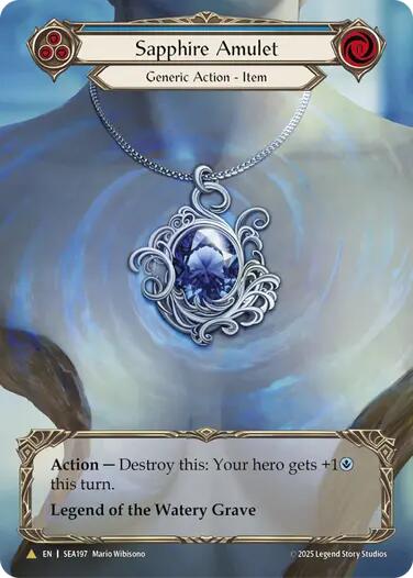 Sapphire Amulet (Treasure) [SEA197] (High Seas)  Cold Foil | Gamers Paradise