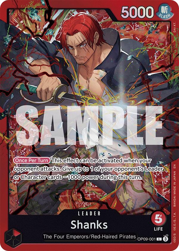 Shanks (OP09-001) [Starter Deck: Red Shanks] | Gamers Paradise