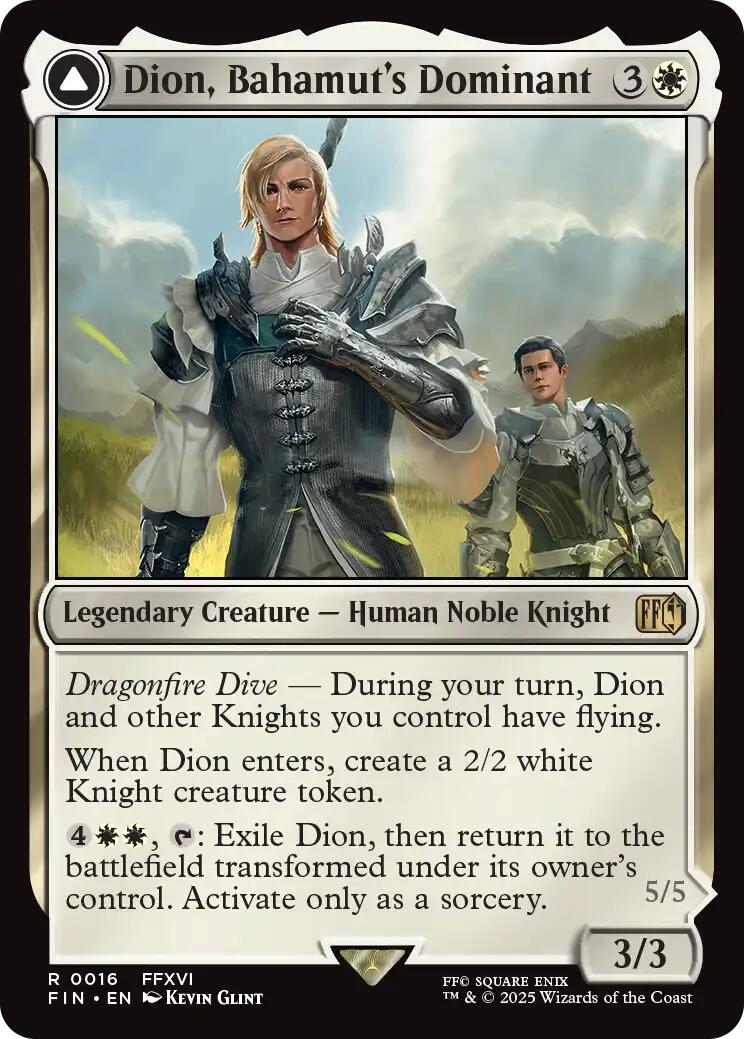 Dion, Bahamut's Dominant // Bahamut, Warden of Light [FINAL FANTASY] | Gamers Paradise