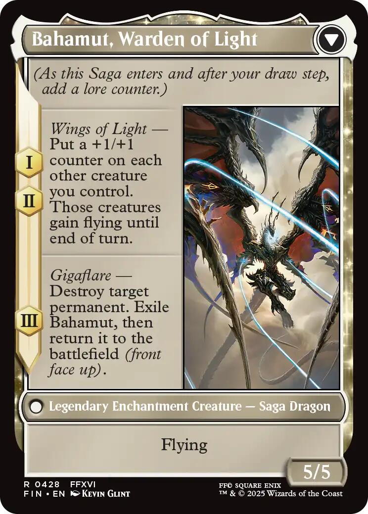 Dion, Bahamut's Dominant // Bahamut, Warden of Light (Extended Art) [FINAL FANTASY] | Gamers Paradise