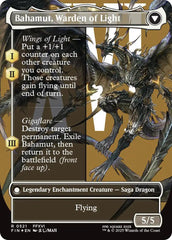 Dion, Bahamut's Dominant // Bahamut, Warden of Light (Borderless) (Surge Foil) [FINAL FANTASY] | Gamers Paradise