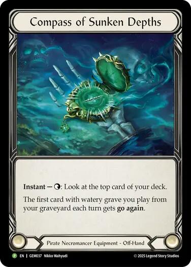 Compass of Sunken Depths [GEM037] (GEM Pack 2)  Cold Foil | Gamers Paradise