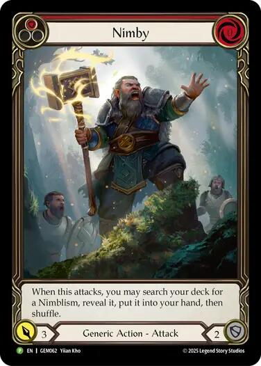 Nimby (Red) [GEM062] (GEM Pack 2)  Rainbow Foil | Gamers Paradise