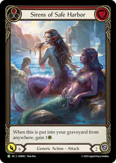 Sirens of Safe Harbor (Red) [GEM063] (GEM Pack 2)  Rainbow Foil | Gamers Paradise