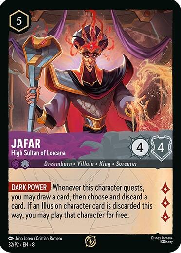 Jafar - High Sultan of Lorcana (Store Champion Participant) (32/P2) [Promo Cards] | Gamers Paradise