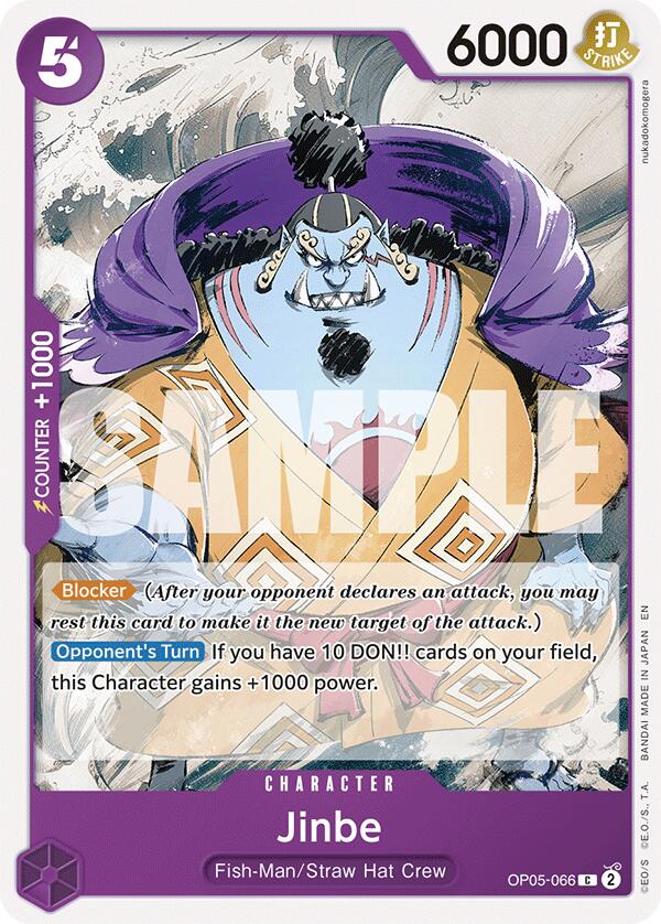 Jinbe (Reprint) [Starter Deck: Purple/Black Monkey.D.Luffy] | Gamers Paradise