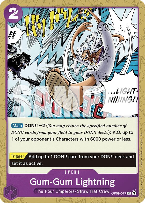 Gum-Gum Lightning (Reprint) [Starter Deck: Purple/Black Monkey.D.Luffy] | Gamers Paradise