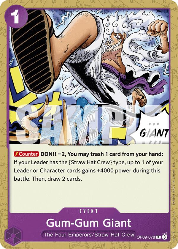 Gum-Gum Giant (Reprint) [Starter Deck: Purple/Black Monkey.D.Luffy] | Gamers Paradise